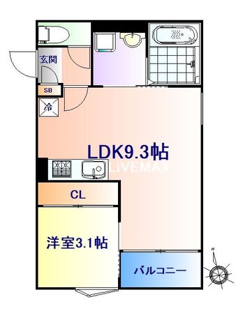 八乙女駅 徒歩9分 3階の物件間取画像